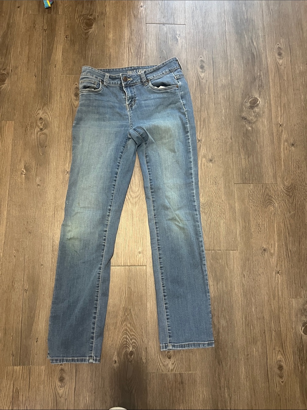 Falls Creek Light Blue Straight Leg Women's Jeans